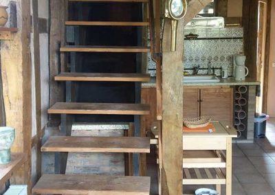 Aufgang zum Wohn/Schlafbereich Ferienwohnung